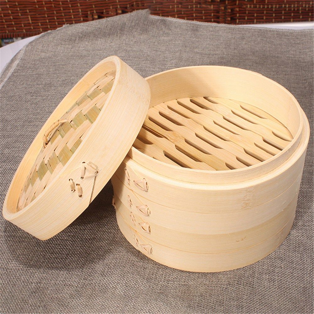 Steamer Bamboo Set - Набор кухонных принадлежностей из бамбука: пароварка-корзина
