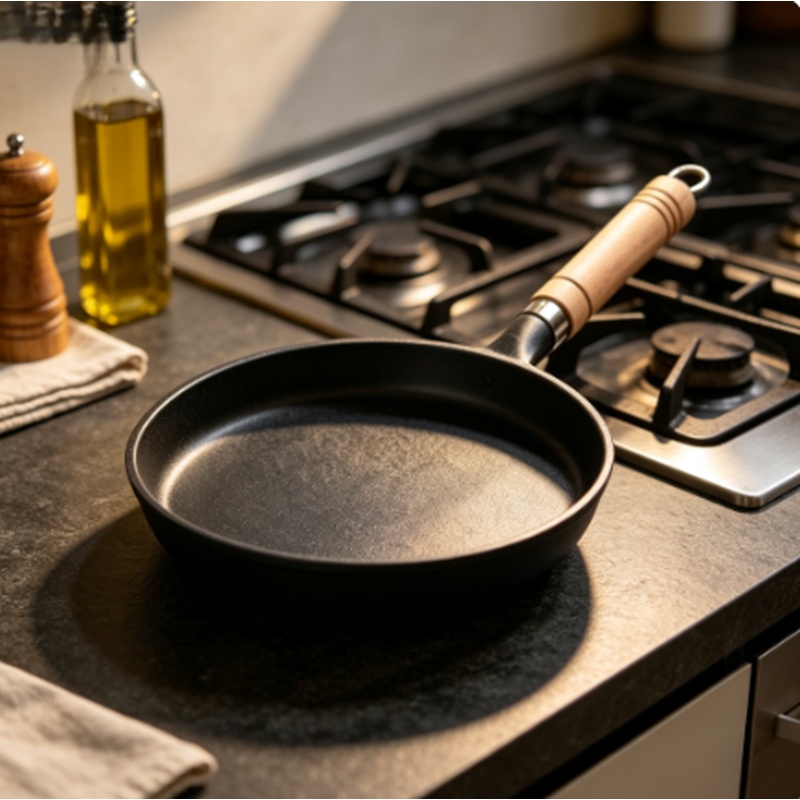 Crepe Pan Nonstick - 26-сантиметровая чугунная сковорода без покрытия, антипригарная,