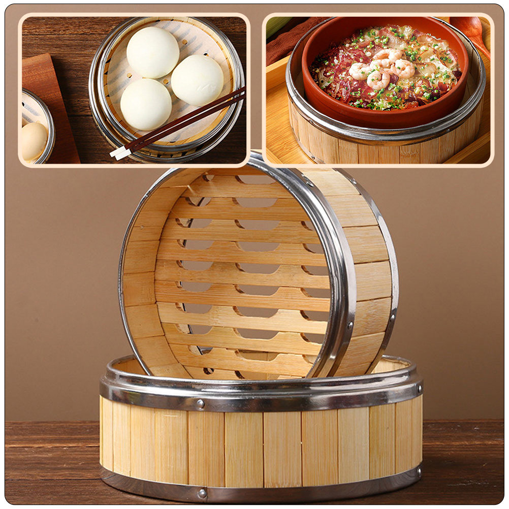 Steamer Bamboo Set - Набор бамбуковых пароварок для приготовления пищи,