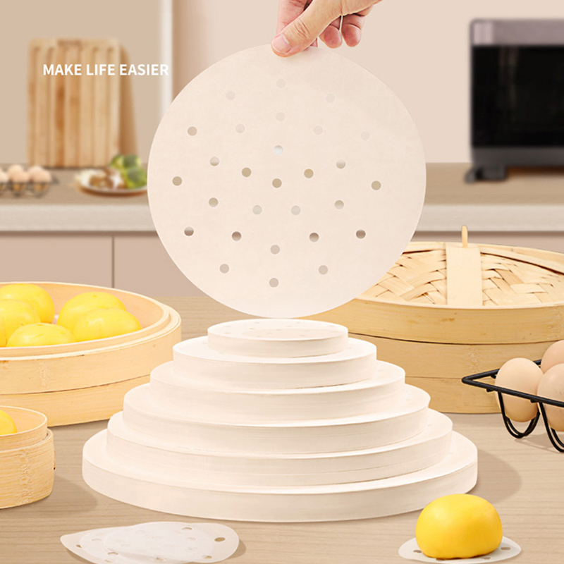 Steamer Bamboo Set - 50/100 шт., бамбуковая бумага для пароварки,