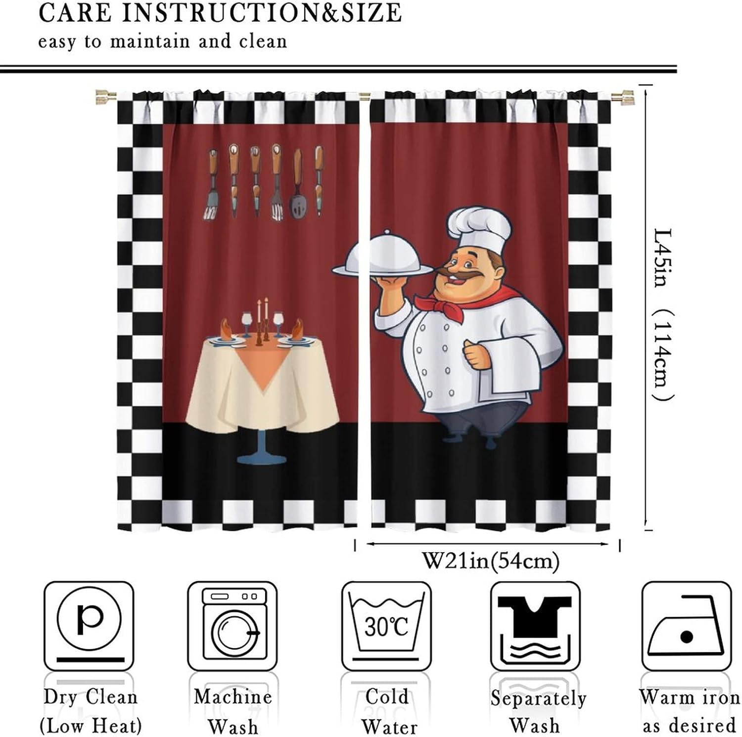 Кухонные шторы Fat Chef, шторы – обзор и цена Home Cooking In French