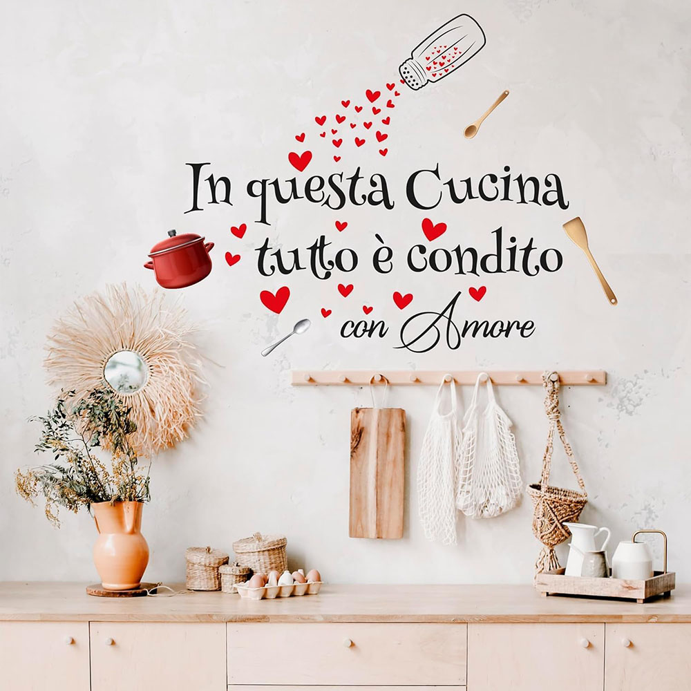 Наклейка на стену с цитатой о  – обзор и цена Home Cooking In French